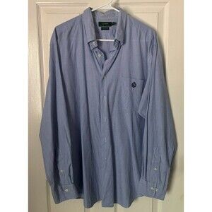 Polo Ralph Lauren Men's Long Sleeve Blue Button-Up Oxford Shirt Sz 17/34-35